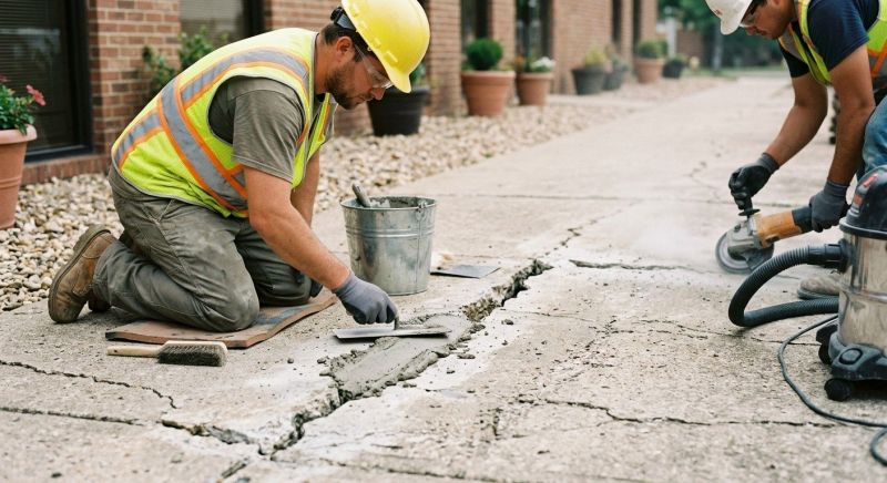 Concrete Crack Sealing in Des Moines, IA