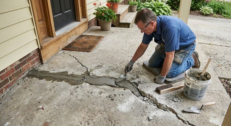 Concrete Fence Repair in West Des Moines, IA